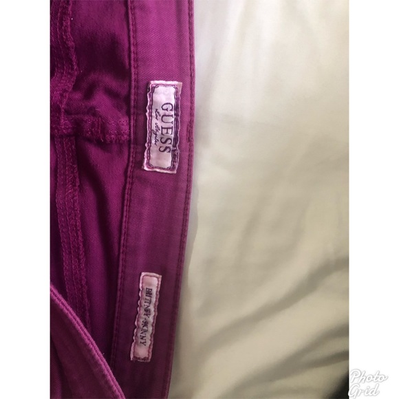 Guess, Fuchsia Skinny Jeans - Picture 3 of 3